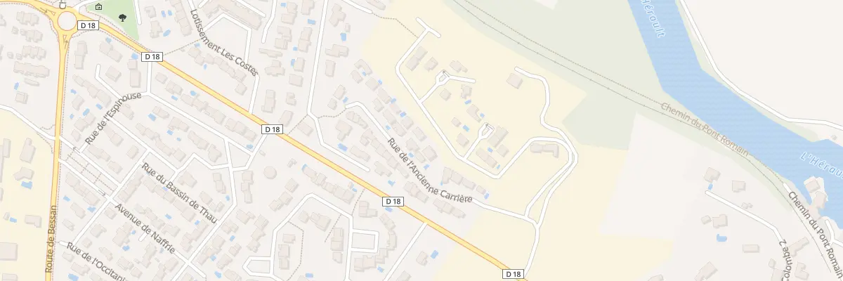 Plan du 16 Rue de l’Ancienne Carrière à Saint-Thibéry