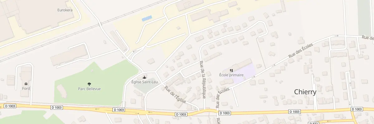 Plan du 9T Rue de la République à Chierry