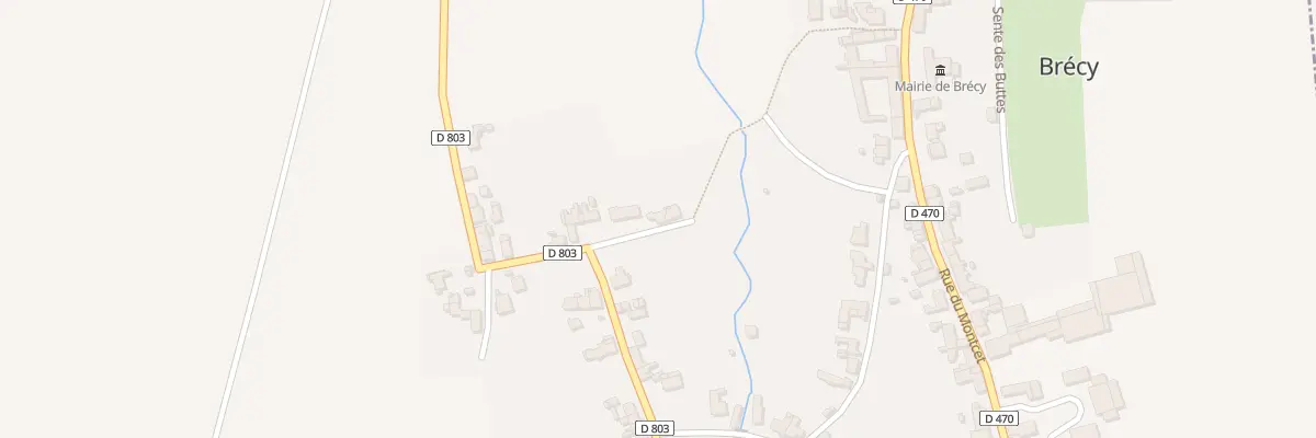 Plan du 3 Sen du Pre au Boeuf à Brécy