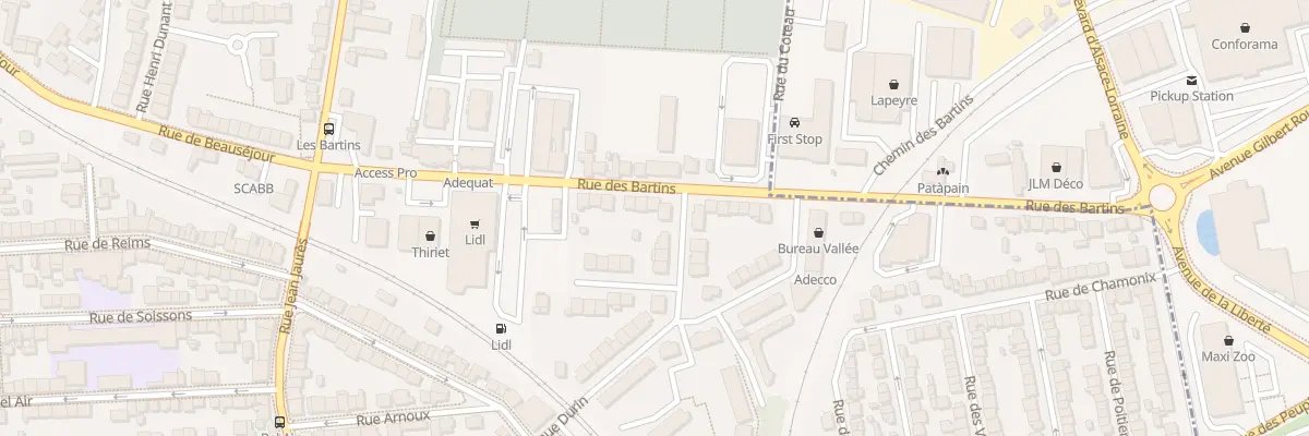 Plan du 36 Rue des Bartins à Vichy