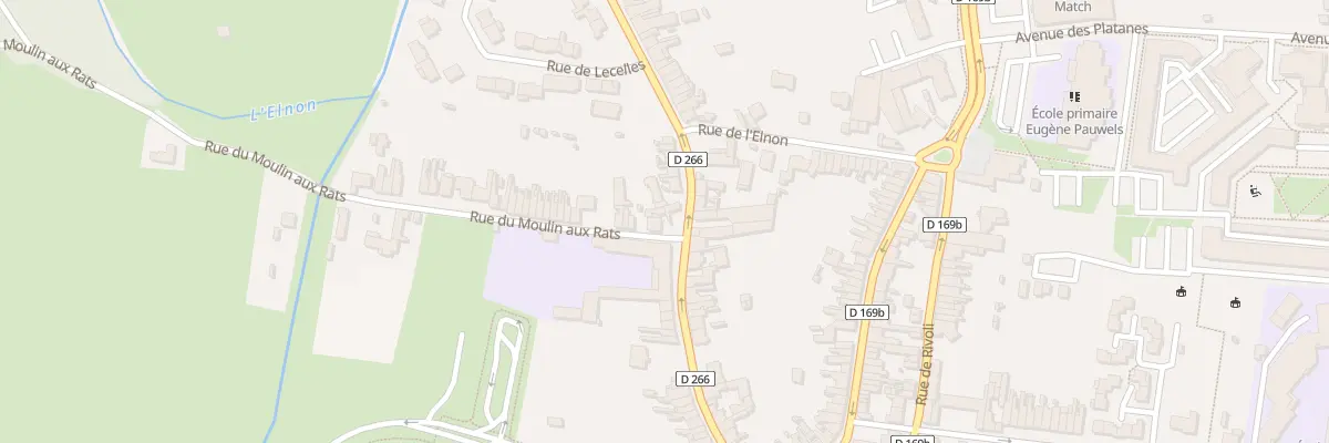 Plan du 2 Rue du Moulin aux Rats à Saint-Amand-les-Eaux