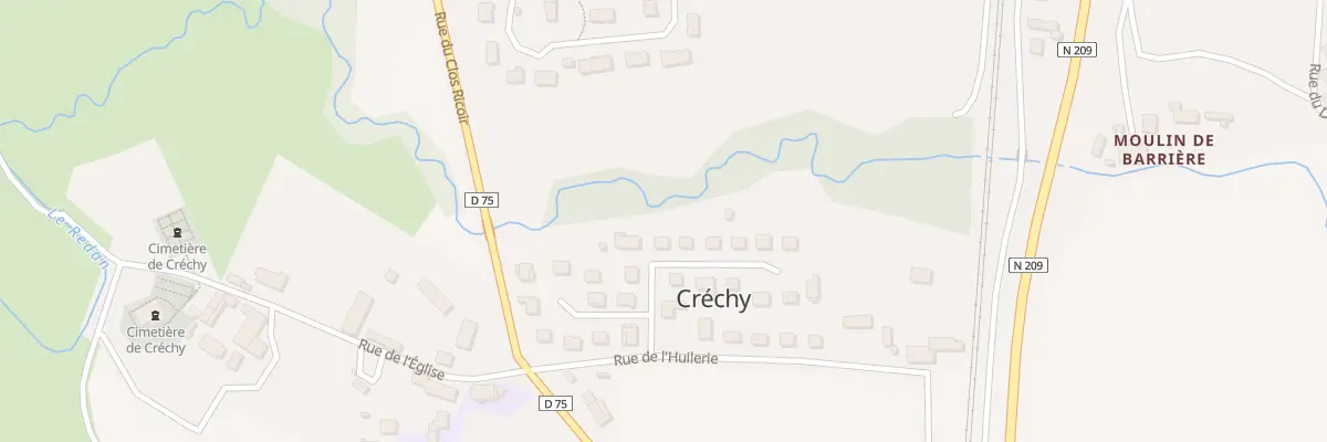 Plan du 15 Rue des Noyers à Créchy