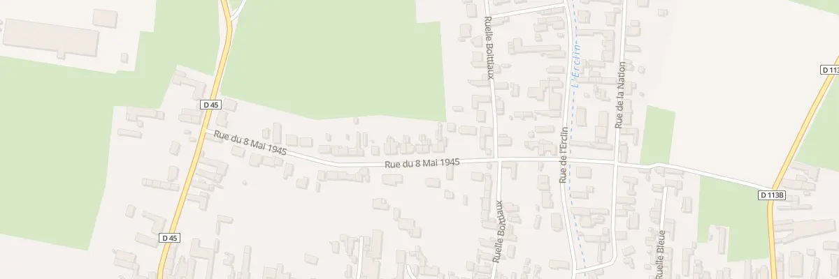 Plan du 12 Rue du 8 Mai 1945 à Quiévy