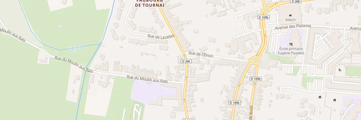 Plan du 59 Rue des Fèves à Saint-Amand-les-Eaux