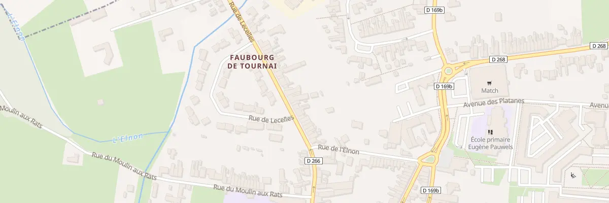 Plan du 64 Rue de Lecelles à Saint-Amand-les-Eaux