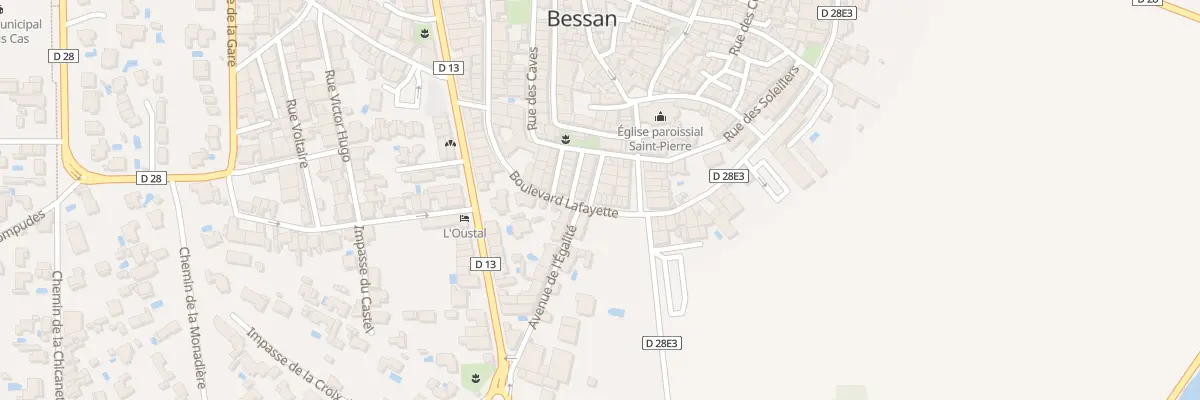 Plan du 10 Bd La Fayette à Bessan