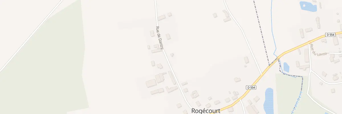 Plan du 25 Le Village à Rogécourt