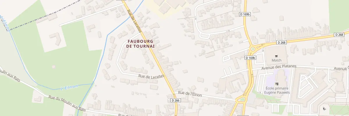 Plan du 84 Rue de Lecelles à Saint-Amand-les-Eaux