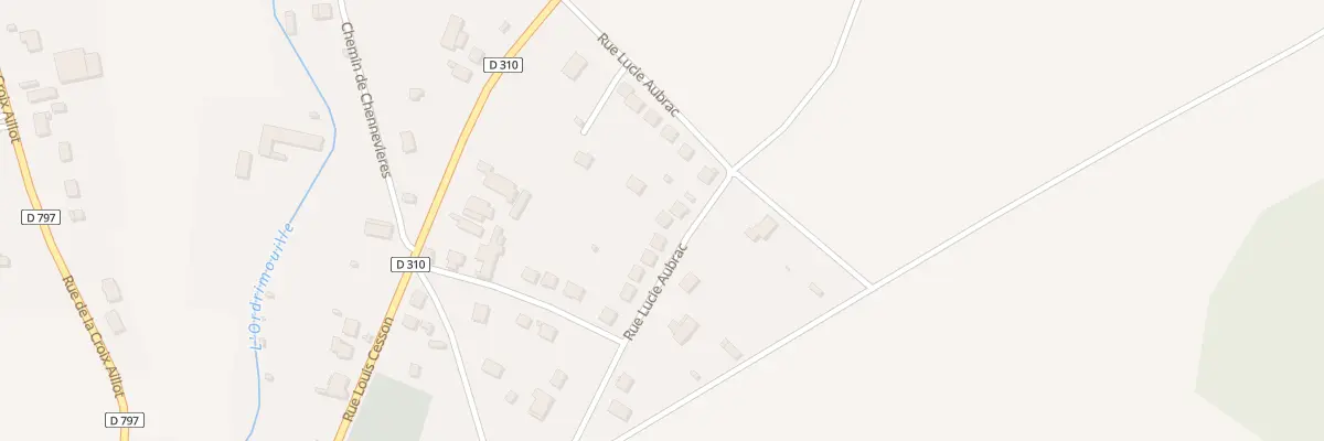 Plan du 18 Rue Lucie Aubrac à Coincy