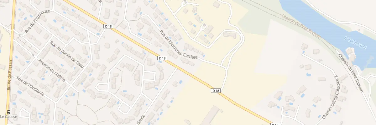 Plan du 3 Rue de l’Ancienne Carrière à Saint-Thibéry