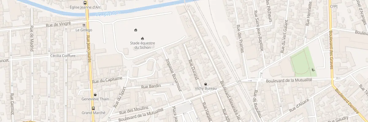 Plan du 23 Rue Durand à Vichy