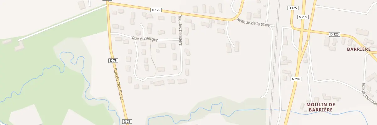 Plan du 30 Rue des Cerisiers à Créchy