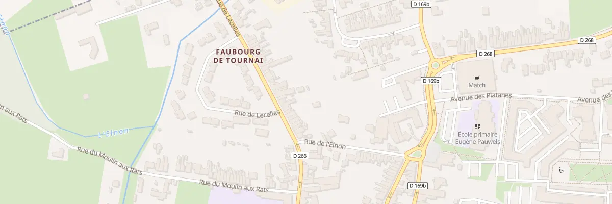 Plan du 50 Rue de Lecelles à Saint-Amand-les-Eaux