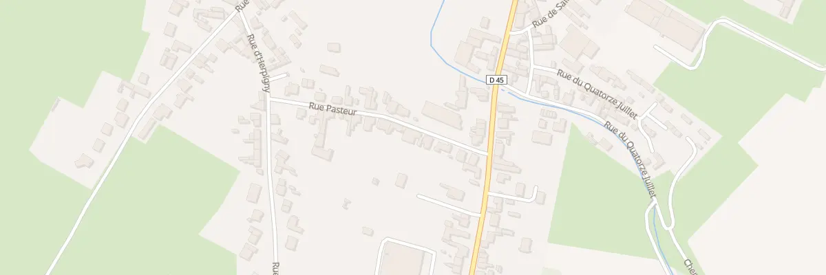Plan du 7 Rue Pasteur à Quiévy