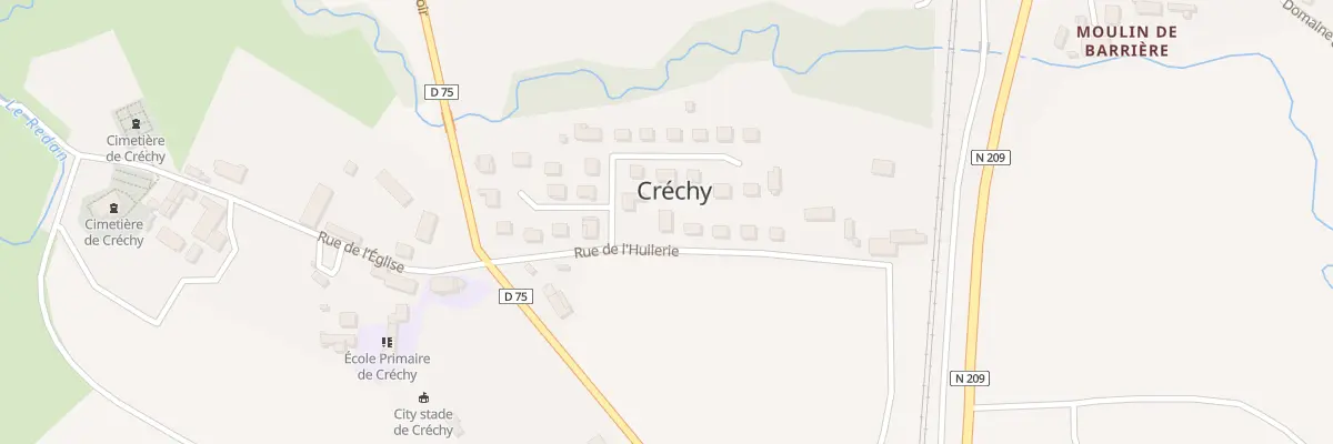 Plan du 3 Rue de l’Huilerie à Créchy