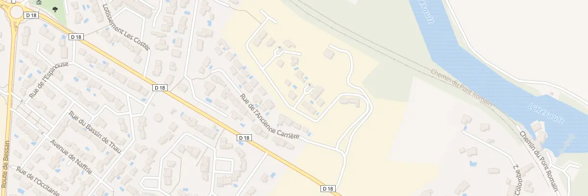 Plan du 9 Rue du Moulin A Bled à Saint-Thibéry
