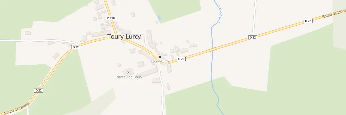 Plan du 20 Rte de Dornes à Toury-Lurcy