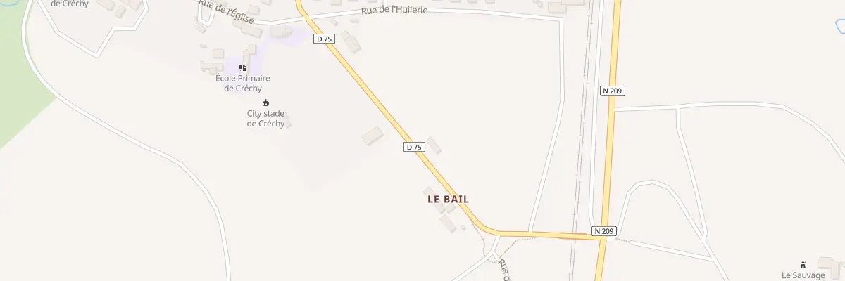 Plan du 5065 Le Gravier à Créchy