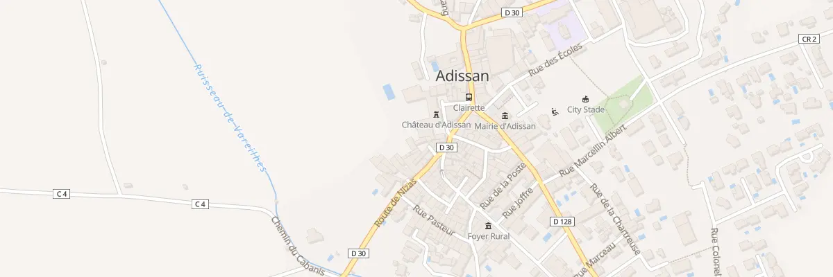Plan du 3 Plan Voltaire à Adissan