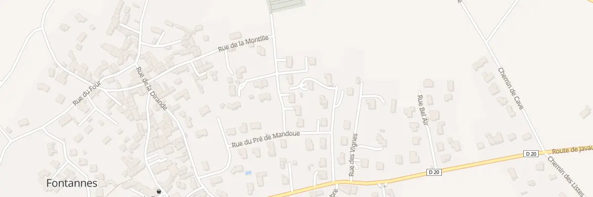Plan du 5312 Au Bourg à Fontannes