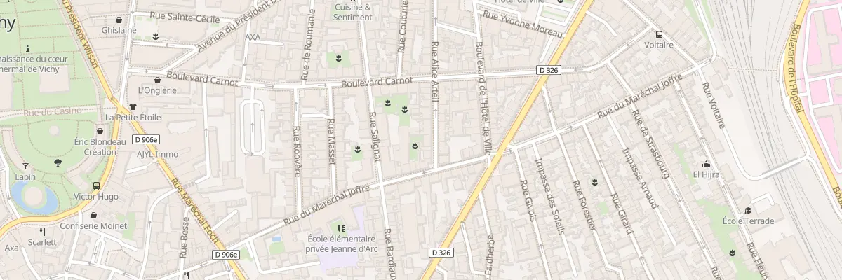 Plan du 7 Rue Alice Arteil à Vichy