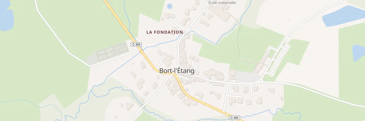Plan du 2 Rue du Beurrier - Le Bourg à Bort-l’Étang