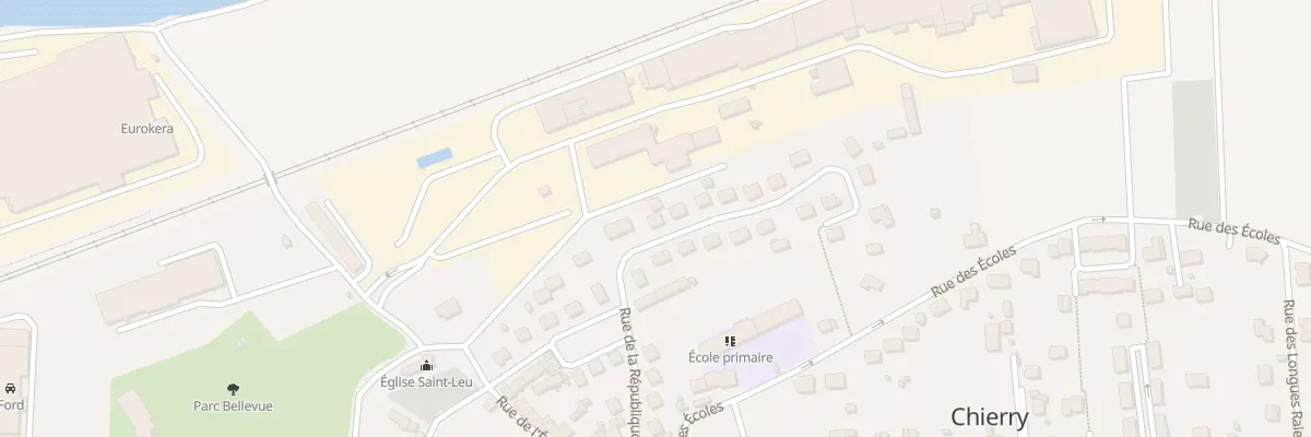 Plan du 19 Rue de la République à Chierry