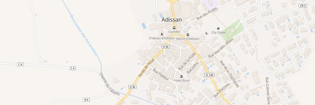 Plan du 9 Rte de Nizas à Adissan
