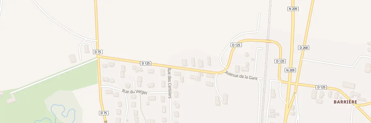 Plan du 19 Av de la Gare à Créchy
