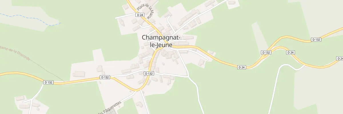 Plan du 10 Pl de la Fontaine à Champagnat-le-Jeune