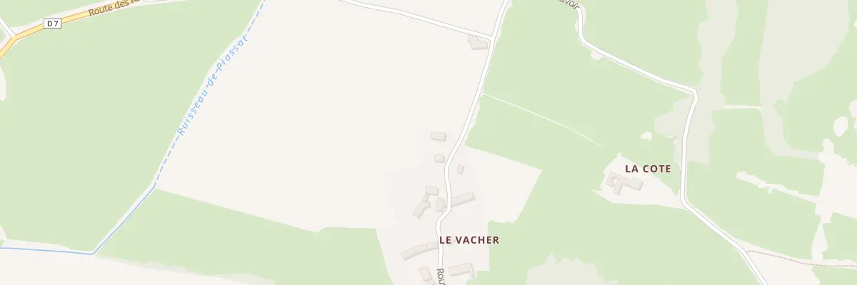 Plan du 206 Le Vacher à Saint-Jean-des-Ollières