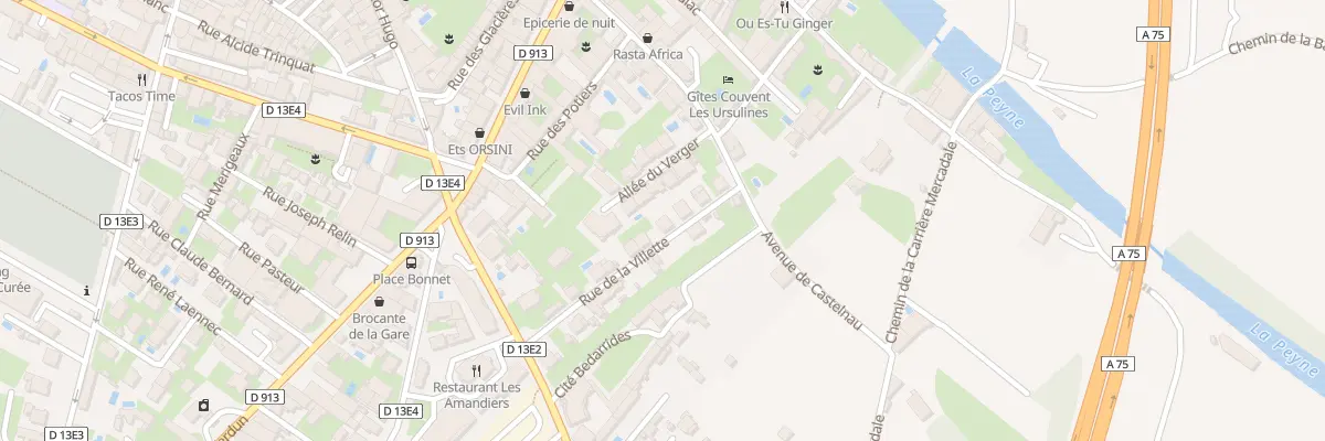 Plan du 6 Rue de la Villette à Pézenas
