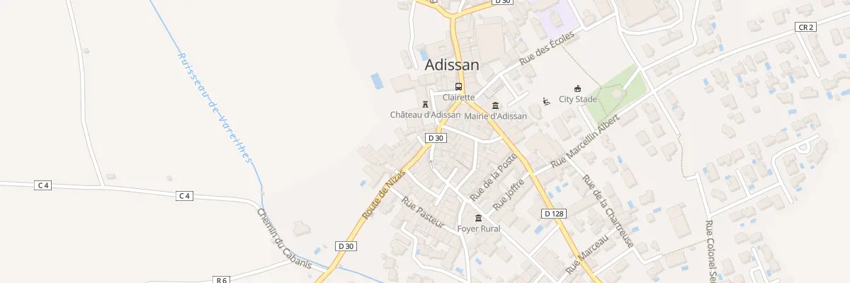 Plan du 3 Rte de Nizas à Adissan