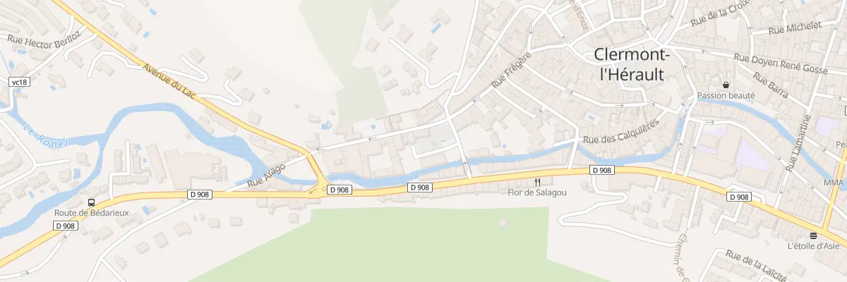 Plan du 14 Rue Fregere à Clermont-l’Hérault