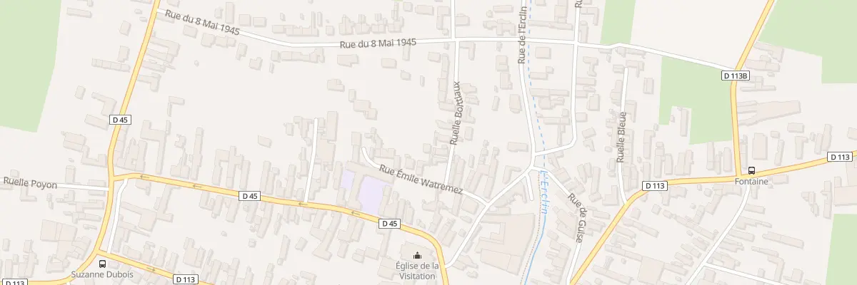 Plan du 16 Rue Emile Watremez à Quiévy