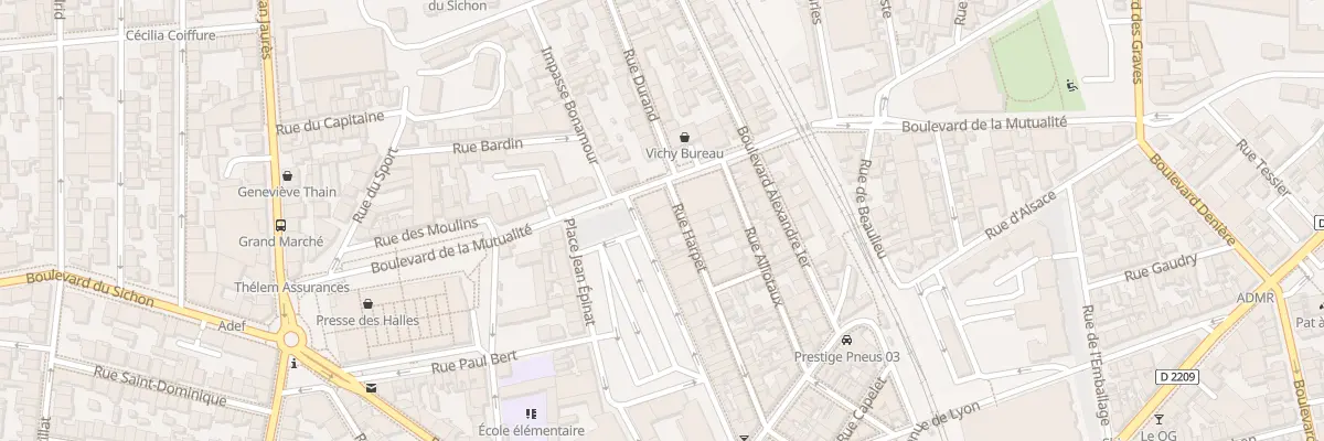 Plan du 37 Rue Harpet à Vichy