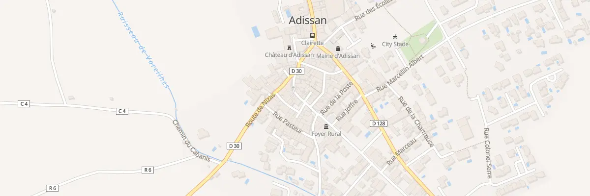 Plan du 4 Rue La Fontaine à Adissan