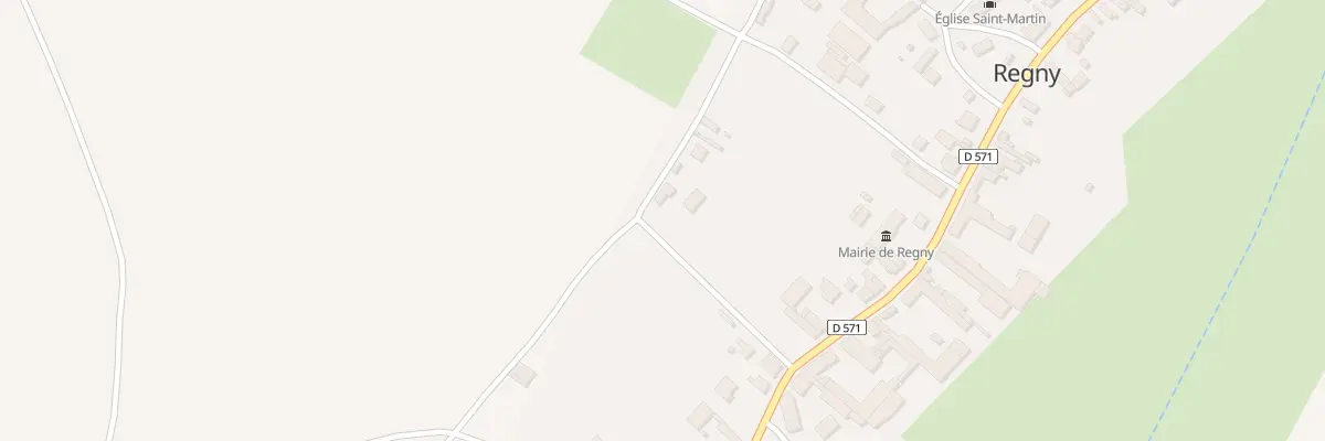 Plan du 2 Rue de la Maladrerie à Regny