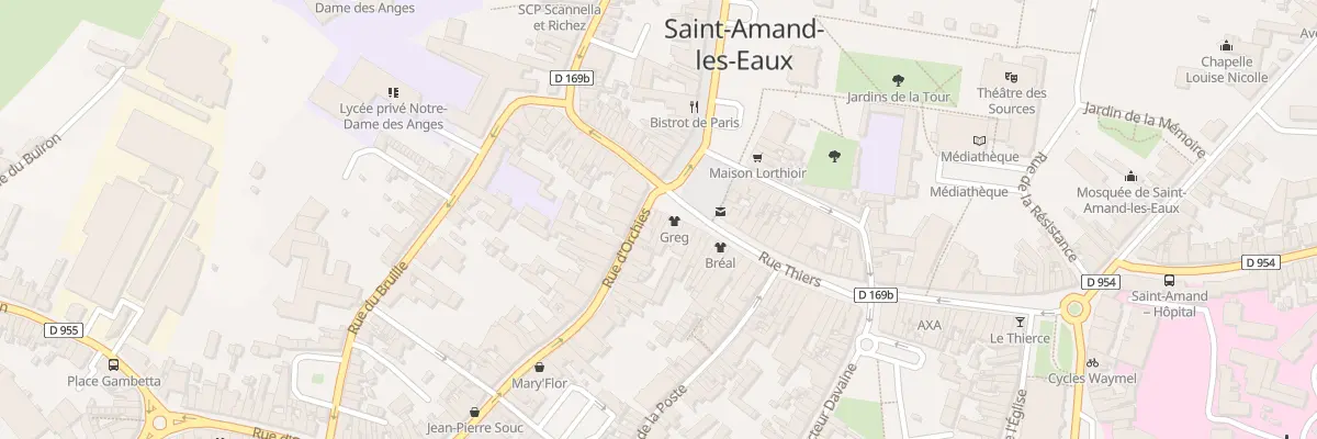 Plan du 11 Grand ’Place à Saint-Amand-les-Eaux