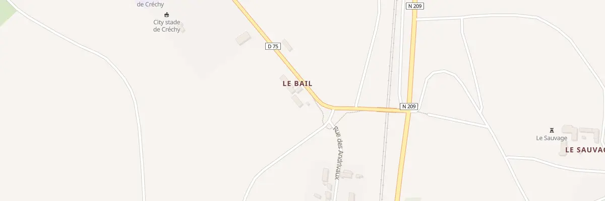 Plan du 5087 Le Bail à Créchy