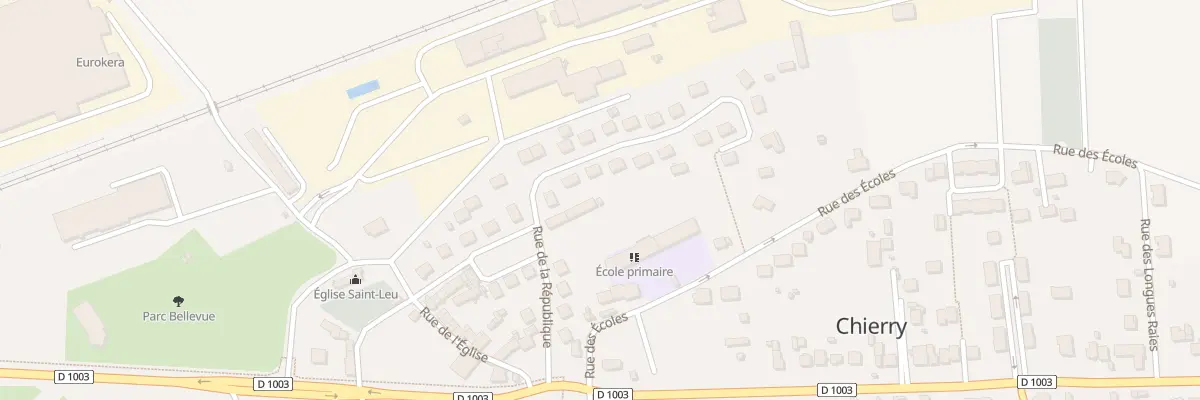 Plan du 12 Rue de la République à Chierry