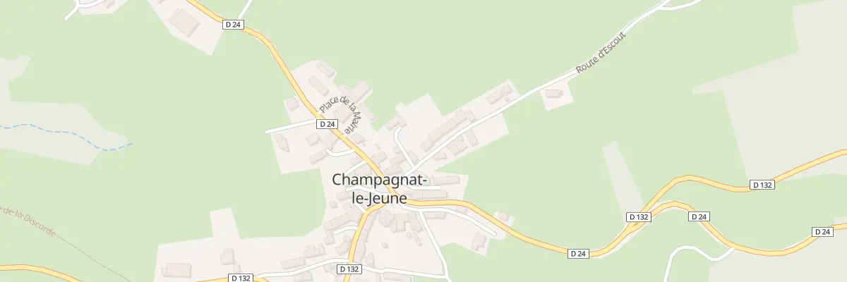 Plan du 3 Rte d’Escout à Champagnat-le-Jeune