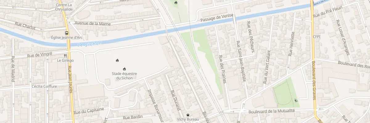 Plan du 60 Bd Alexandre 1er à Vichy