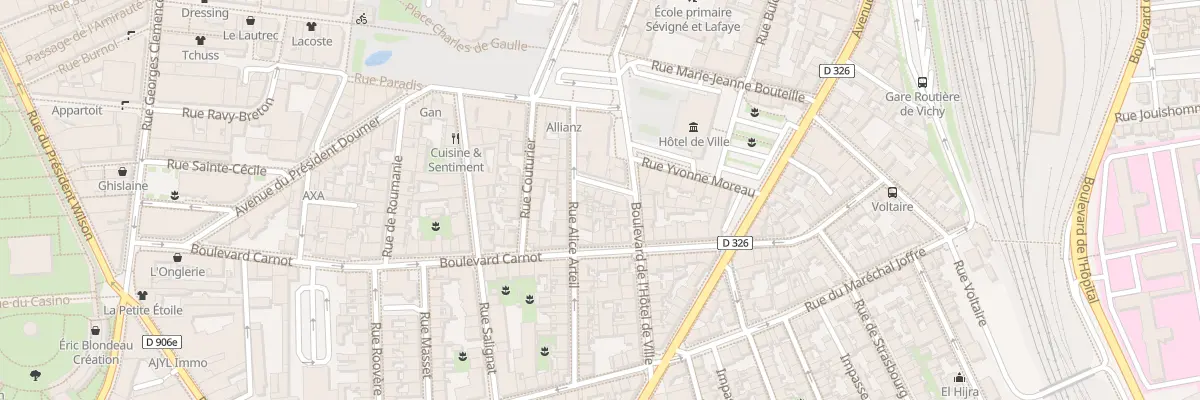 Plan du 5 Rue Michel à Vichy