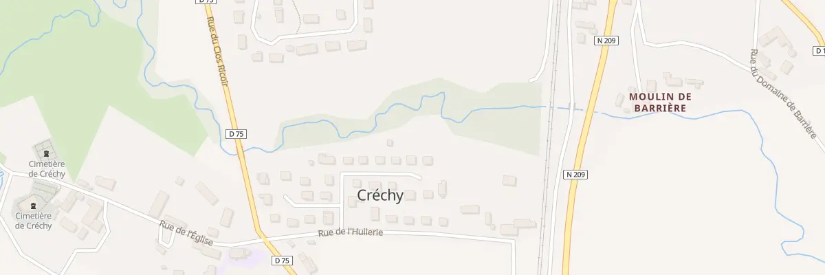 Plan du 23 Rue des Noyers à Créchy