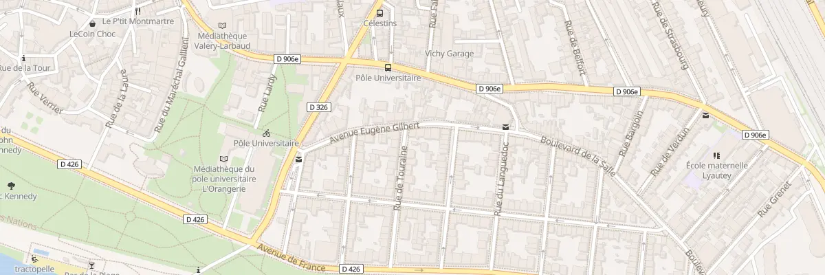 Plan du 22 Rue de Touraine à Vichy