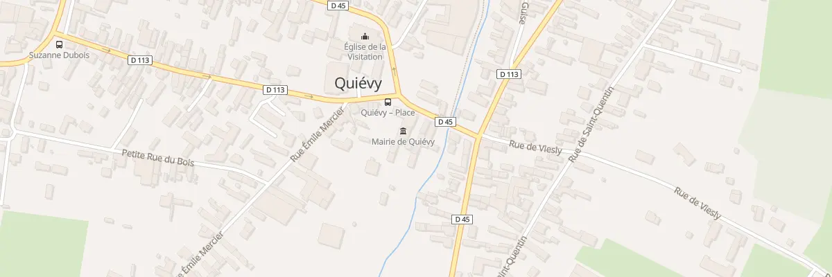 Plan du 6 Rue de la Place à Quiévy