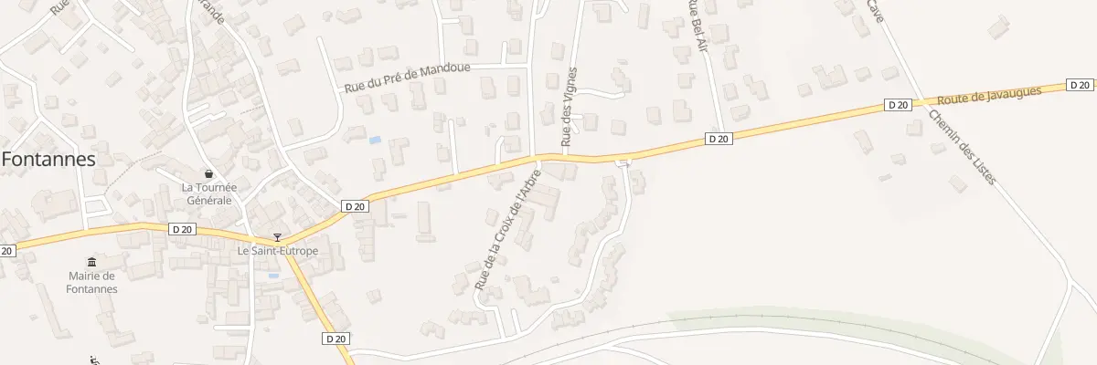Plan du 5043 Au Bourg à Fontannes