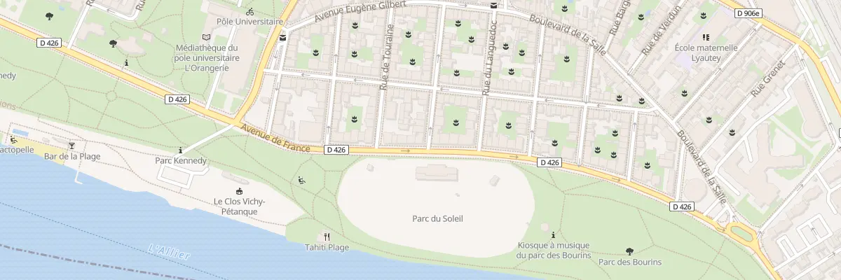 Plan du 1 Rue d’Auvergne à Vichy