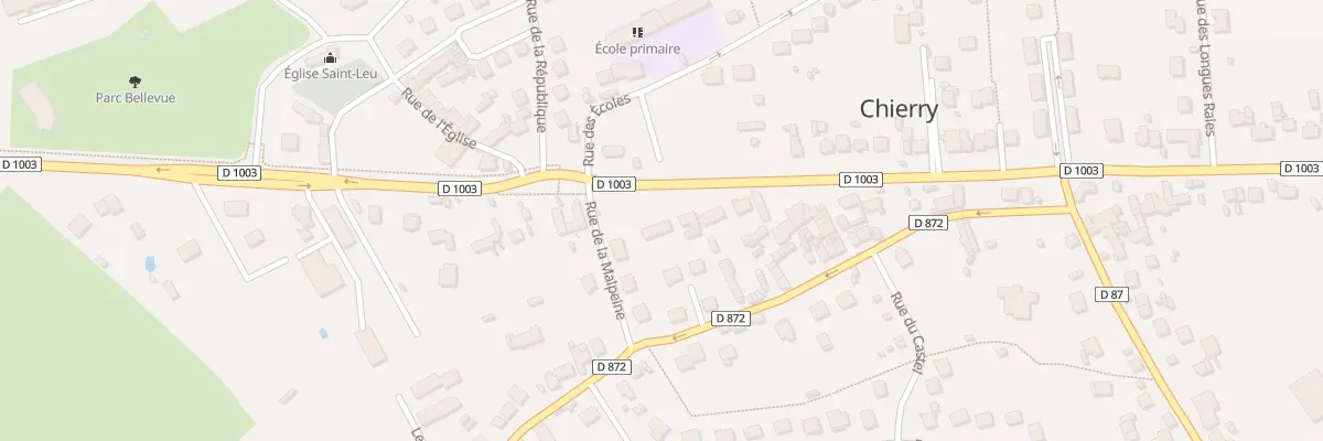 Plan du 22 Av du Général de Gaulle à Chierry